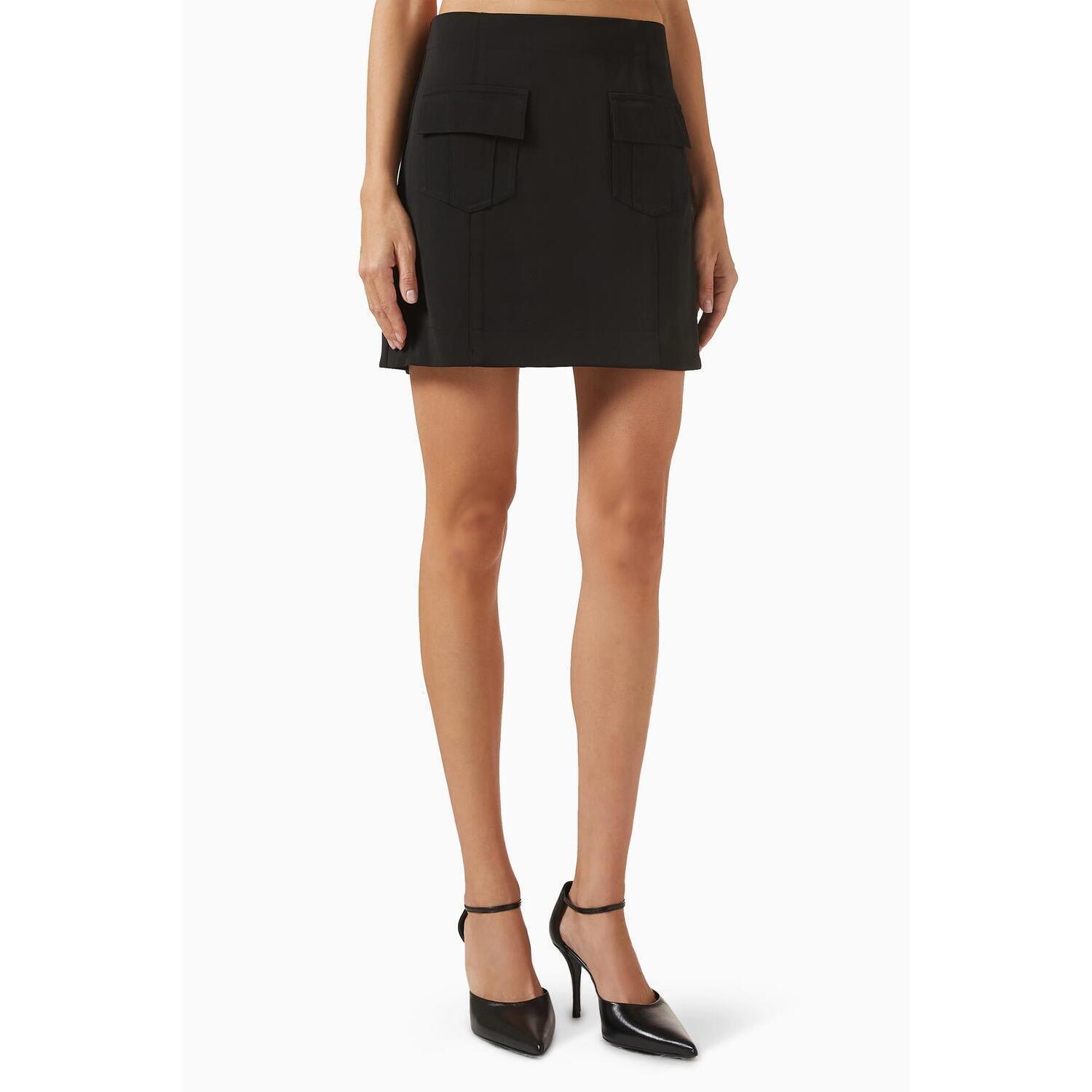 New Acler Hunston Mini Skirt In Black